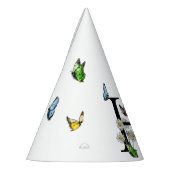 Letter H Floral Butterfly Monogram Initiaal Feesthoedjes (Links)