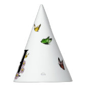 Letter H Floral Butterfly Monogram Initiaal Feesthoedjes (Rechts)