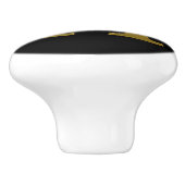 Letter H Gold Keramische Knop (Zijkant)