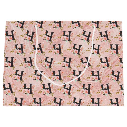 Letter H Groot Cadeauzakje (Voorkant)