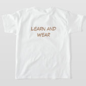 Letter H Horse Educational Kids T-Shirt | Uppercas (Laag Achter)