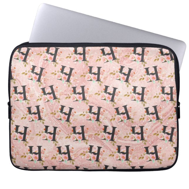 Letter H Laptop Sleeve (Voorkant)