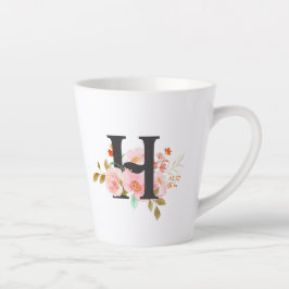 Letter H Latte Mok