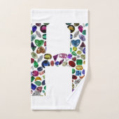 Letter H Monogram Bad Handdoek (Handdoek)