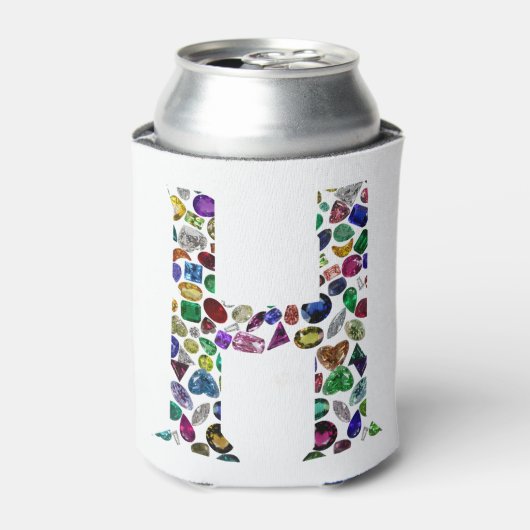 Letter H Monogram Blikjeskoeler (Blikje Voorkant)