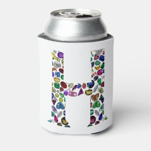 Letter H Monogram Blikjeskoeler (Blikje Achterkant)