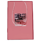 Letter H Monogram Initiaal USA Medium Cadeauzakje (Voorkant)