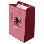 Letter H Monogram Initiaal USA Medium Cadeauzakje (Achterkant Gekanteld)