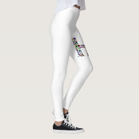Letter H Monogram Leggings (Rechts)