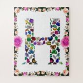 Letter H Monogram Legpuzzel (Verticaal)