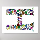 Letter H Monogram Poster (Voorkant)