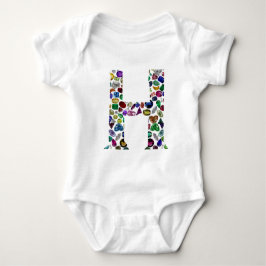 Letter H Monogram Romper