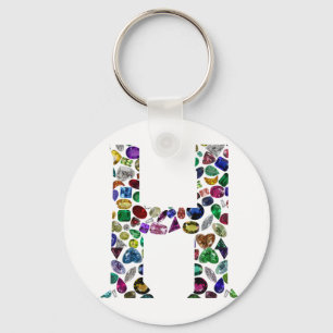 Letter H Monogram Sleutelhanger