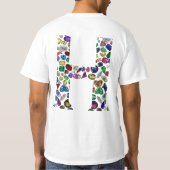 Letter H Monogram T-shirt (Achterkant)