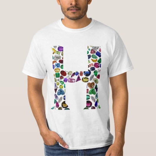 Letter H Monogram T-shirt (Voorkant)