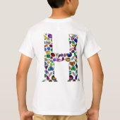 Letter H Monogram T-shirt (Achterkant)