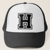 Letter "H"-Monogram Trucker Pet (Voorkant)