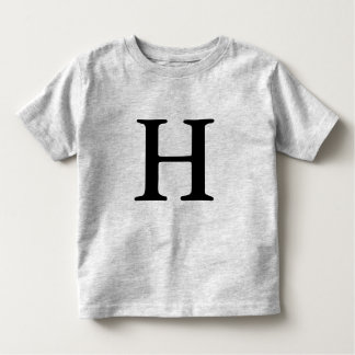 Letter H monogramma initiaal t shirt