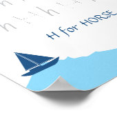 Letter H Oefenposter voor Kinderen Poster (Hoek)