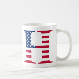 Letter H Patriottische Mok