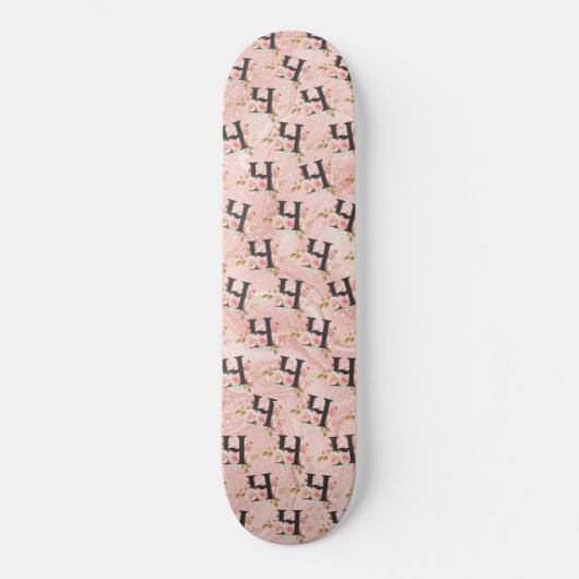 Letter H Persoonlijk Skateboard (Voorkant)