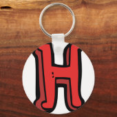 Letter H-Sleutelhanger Sleutelhanger (Voorkant)
