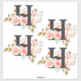 Letter H Sticker