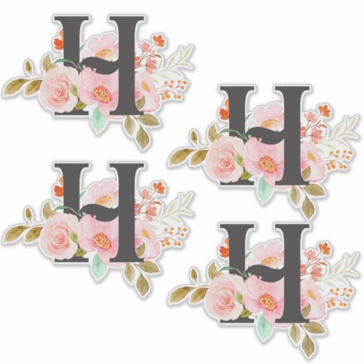 Letter H Sticker (Voorkant)