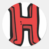 Letter H Stickers (Voorkant)
