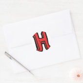 Letter H Stickers (Envelop)