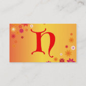 Letter H Visitekaartje (Achterkant)