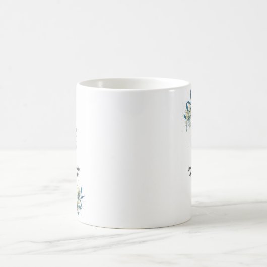 Letter H, waterverf bijbelprijsopgave mok (Center)