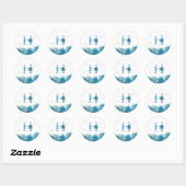 *~* LETTER H - Zee Ocean Beach Envelope Sticker (Vel)