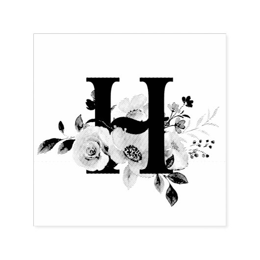 Letter H Zelfinktende Stempel (Design)