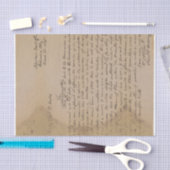 letter handschrift tissuepapier (Craft)