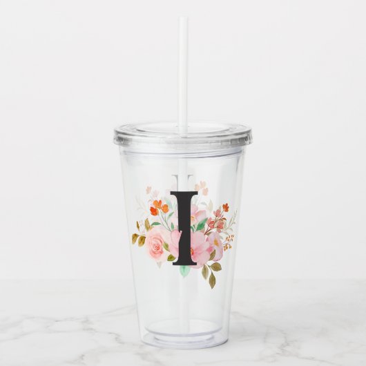 Letter I Acryl Drinkbeker (Voorkant)