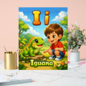 Letter I Alphabet Poster – I is for Iguana (Huwelijk)