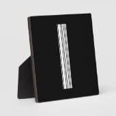 LETTER I BAR CODE Eerste Initiaal Barcodepatroon Fotoplaat (Voorkant)