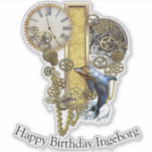 Letter I Birthday Customization Sticker (Voorkant)