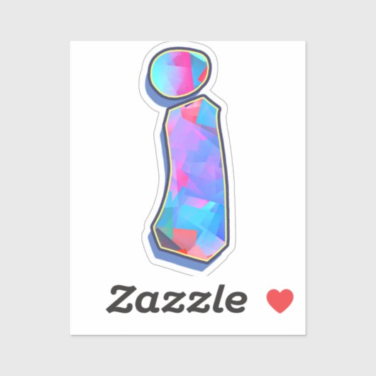 Letter i -  Color Mix Sticker (Vel)