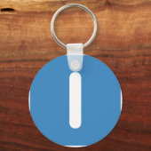Letter I emoji Twitter Sleutelhanger (Voorkant)