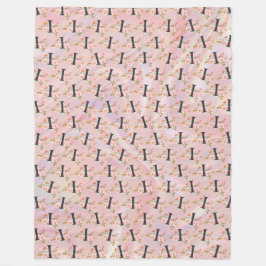 Letter I Fleece Deken