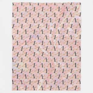 Letter I Fleece Deken