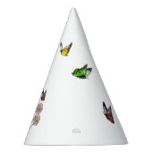 Letter I Floral Butterfly Monogram Initiaal Feesthoedjes (Rechts)