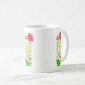 Letter I in Flowers Coffee Mok (Voorkant rechts)