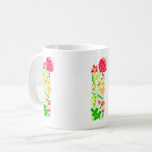 Letter I in Flowers Coffee Mok (Voorkant links)
