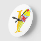 Letter I Initiaal-klok Ronde Klok (Hoek)