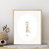 Letter I kinderkamer muurdecoratie - op maat gemaa Poster