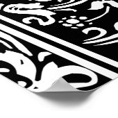 Letter I Medieval Monogram Initiaal Poster (Hoek)