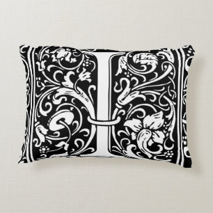 Letter I Middeleeuwse Monogram Art Nouveau Decoratief Kussen